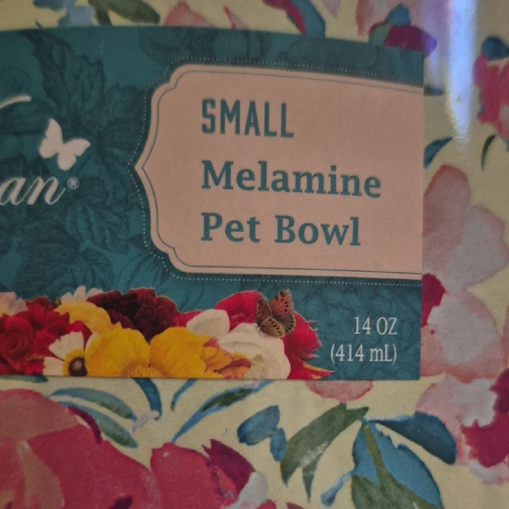 The Pioneer Woman Blue Floral Pet Bowl